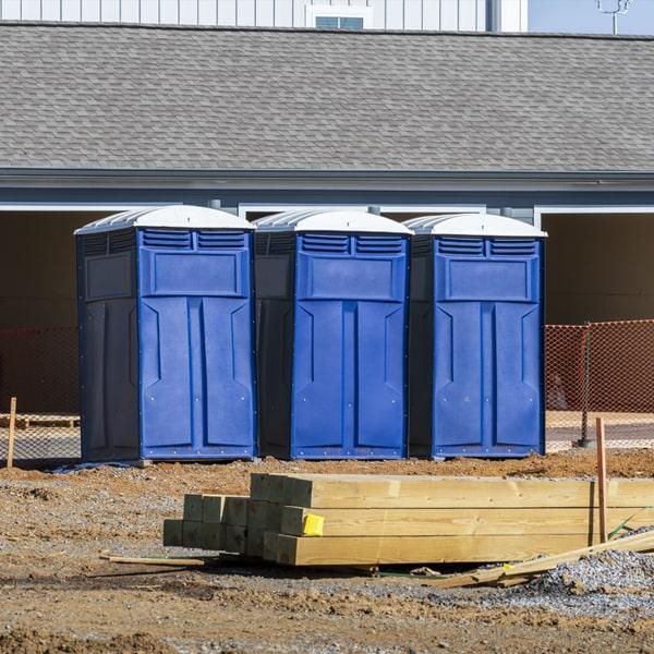 Heavy-duty construction site porta potty in Ukiah, California