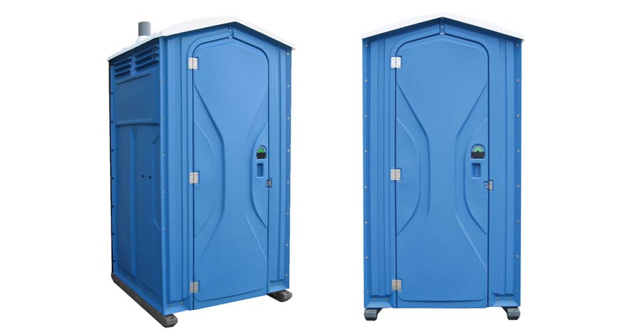 Long-term porta potty units on site in Ukiah, California